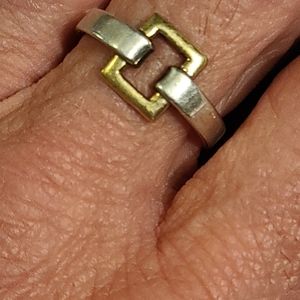 COPY - 18kt yellow gold and sterling silver